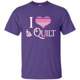 I Heart to Quilt Custom Ultra Cotton T-Shirt - Crafter4Life - 11