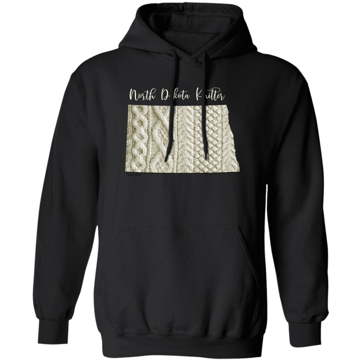 North Dakota Knitter Pullover Hoodie