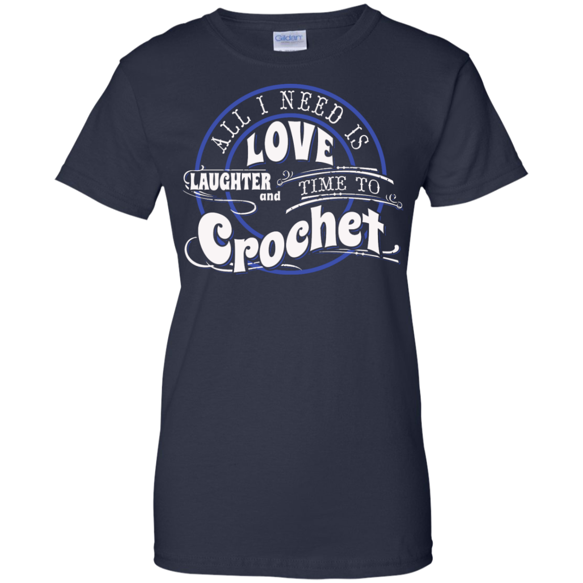 Time to Crochet Ladies Custom 100% Cotton T-Shirt - Crafter4Life - 10