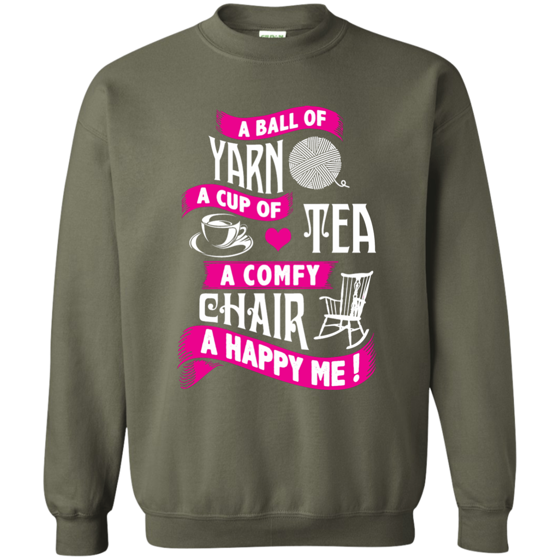 A Ball of Yarn Crewneck Pullover Sweatshirt
