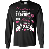 Crochet Mom Long Sleeve Ultra Cotton T-Shirt - Crafter4Life - 2