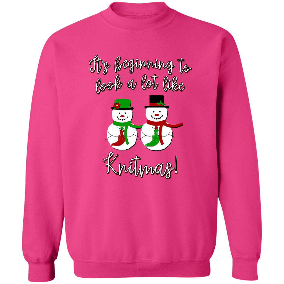 Knitmas Snow Couple Sweatshirt