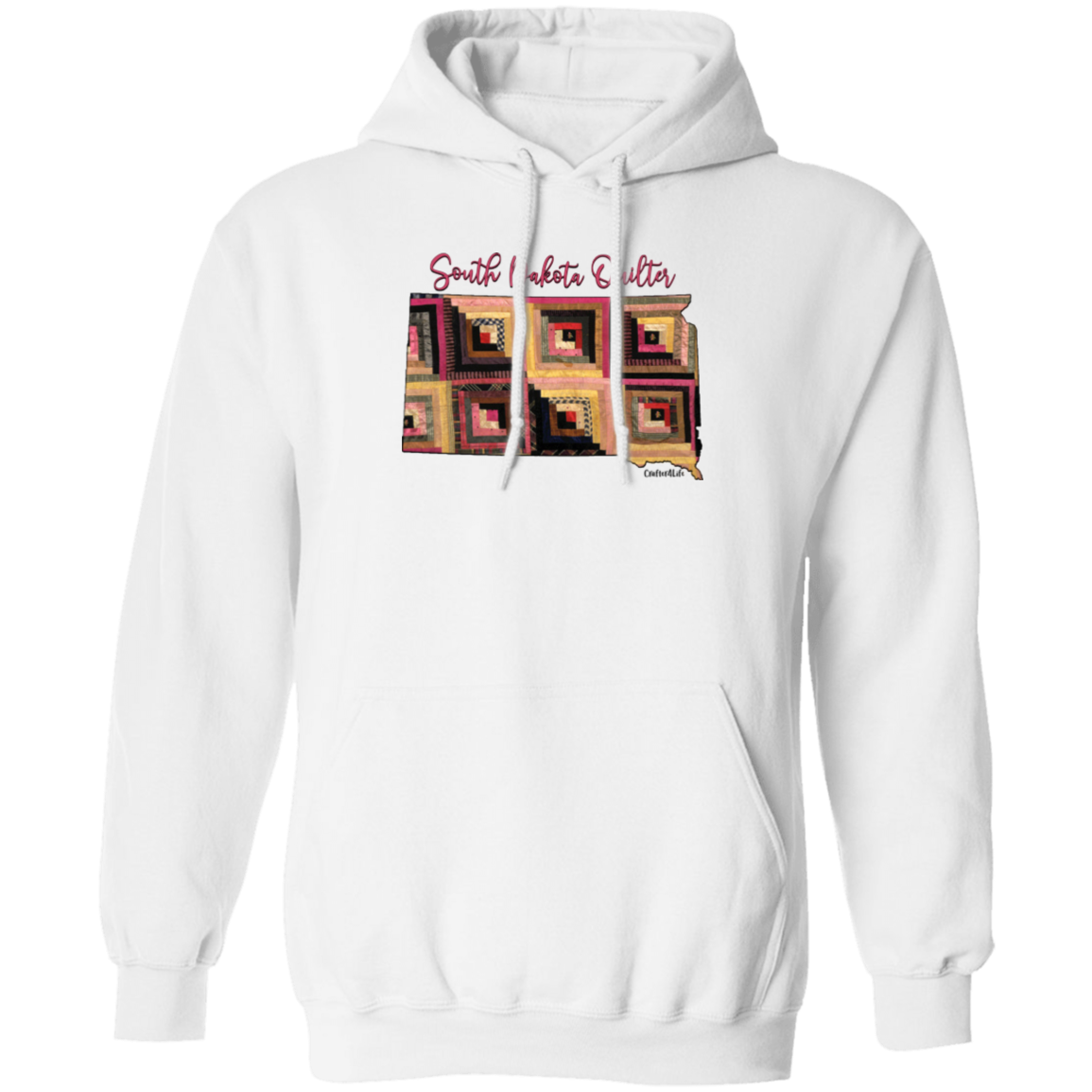 South Dakota Quilter Pullover Hoodie, Gift for Quilting Friends and Family