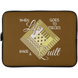 Make a Quilt (yellow) Laptop Sleeves