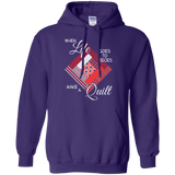Make a Quilt (red) Pullover Hoodies - Crafter4Life - 7