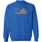 Virginia Crocheter Crewneck Pullover Sweatshirt