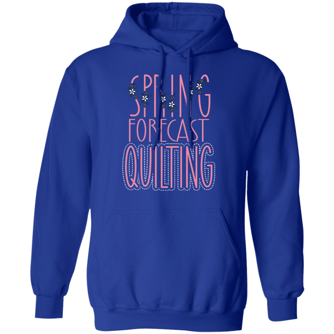 Spring Forecast Quilting Pullover Hoodie