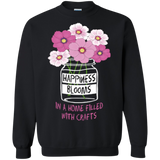 Happiness Blooms with Crafts Crewneck Sweatshirts - Crafter4Life - 3