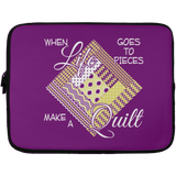 Make a Quilt (yellow) Laptop Sleeves