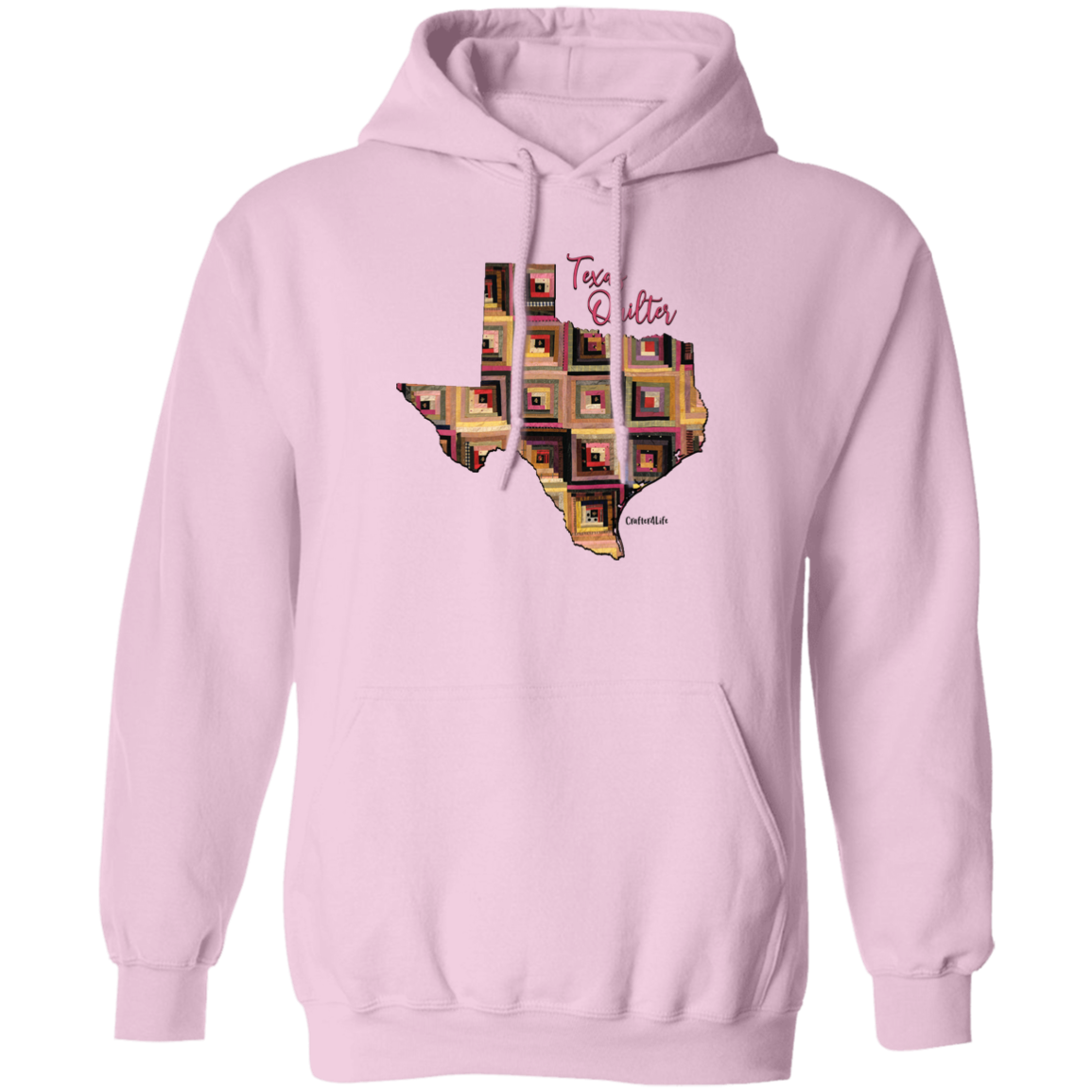 Texas Quilter Pullover Hoodie, Gift for Quilting Friends and Family