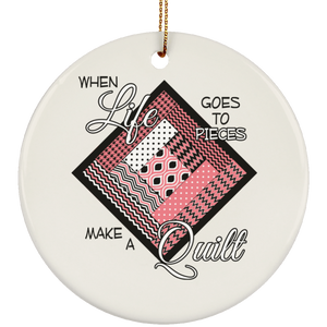 Make a Quilt (Pink) Ornaments