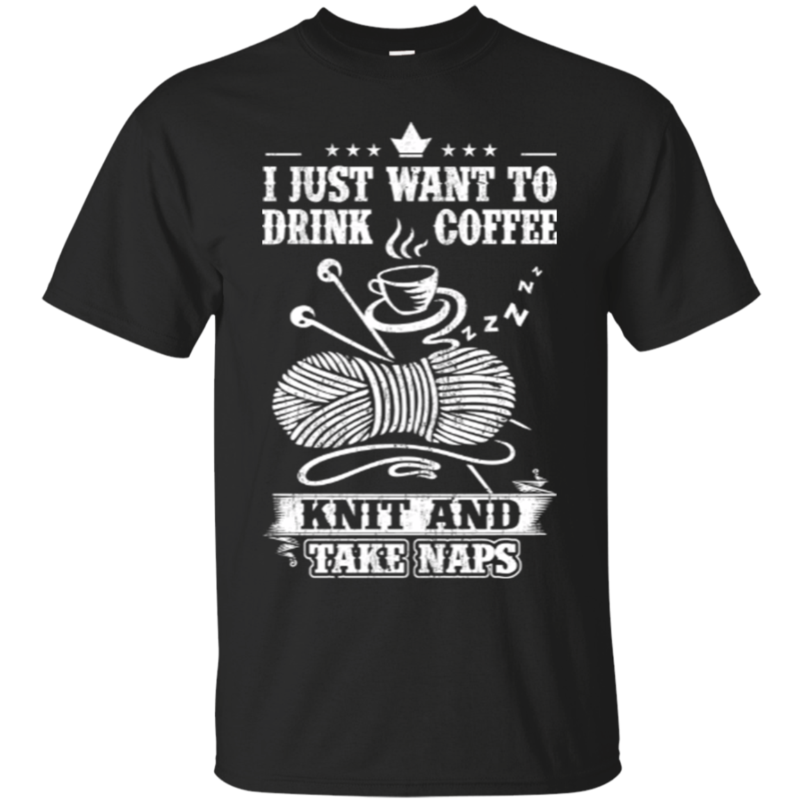 Coffee-Knit-Nap Custom Ultra Cotton T-Shirt - Crafter4Life - 3