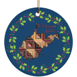 West Virginia Quilter Christmas Ornament