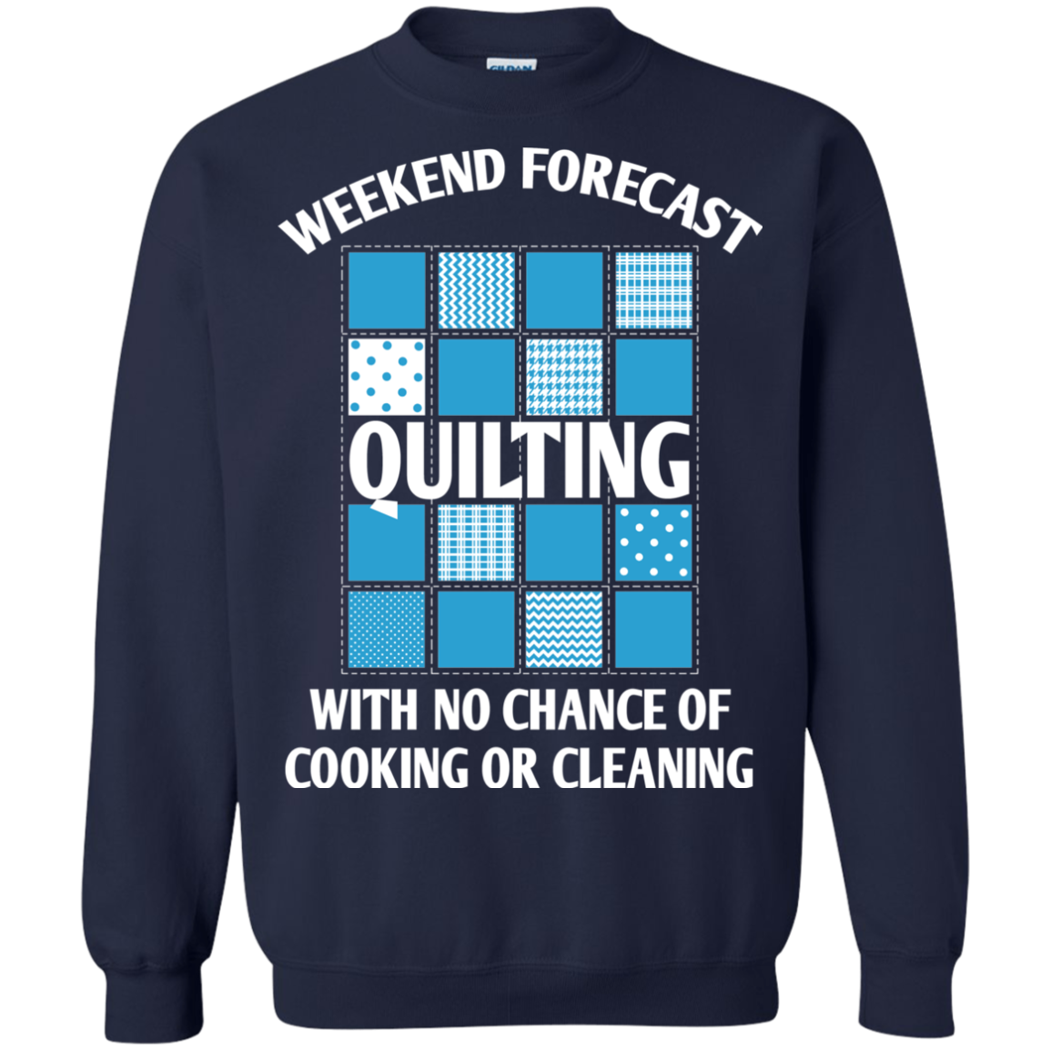 Weekend Forecast Quilting Crewneck Pullover Sweatshirt