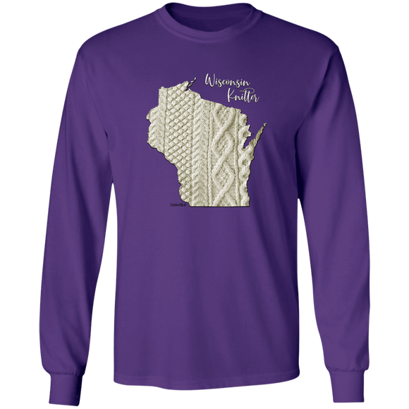 Wisconsin Knitter LS Ultra Cotton T-Shirt
