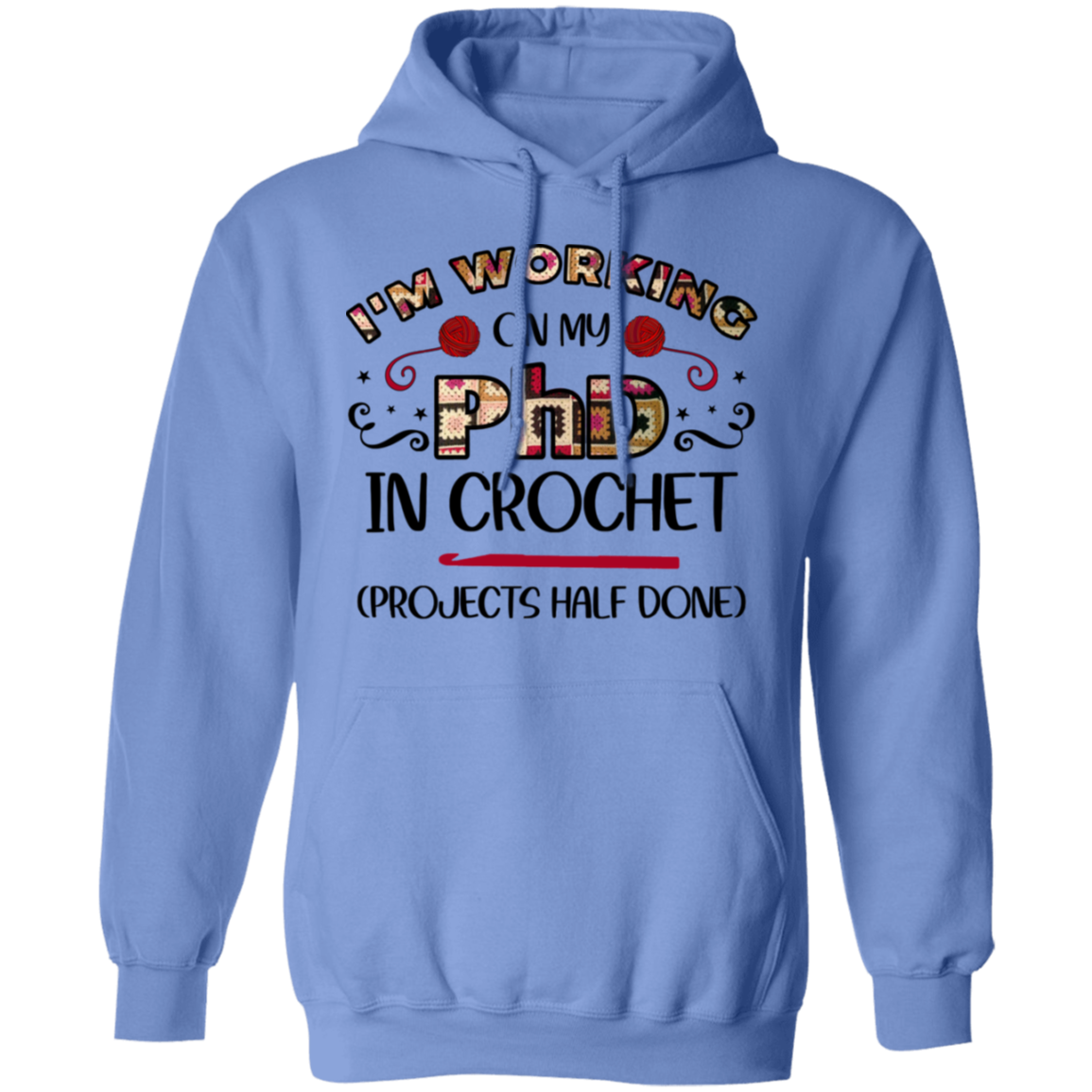 PhD in Crochet Pullover Hoodie