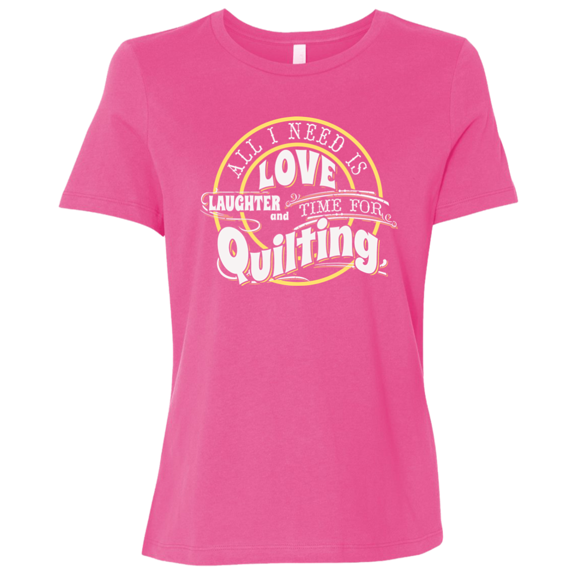 Time for Quilting Ladies Relaxed Jersey Short-Sleeve T-Shirt