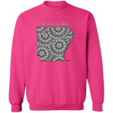 Arkansas Crocheter Crewneck Pullover Sweatshirt