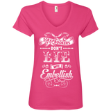 Scrapbookers Don't Lie Ladies V-neck Tee - Crafter4Life - 4