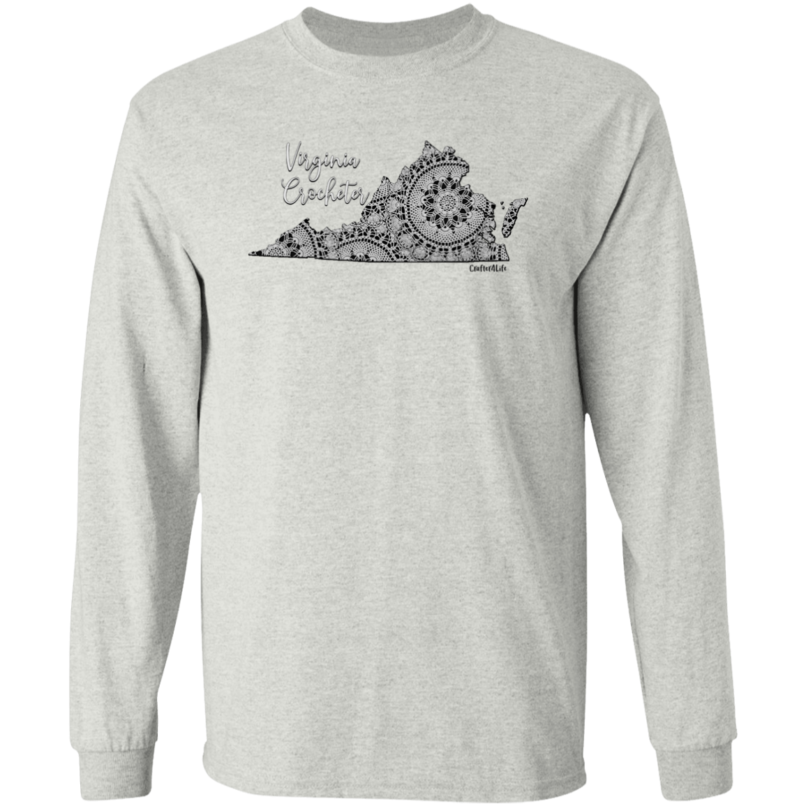 Virginia Crocheter LS Ultra Cotton T-Shirt