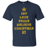 Joy Patchwork Christmas Custom Ultra Cotton T-Shirt