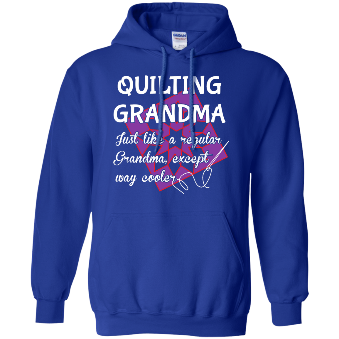 Quilting Grandma Pullover Hoodie
