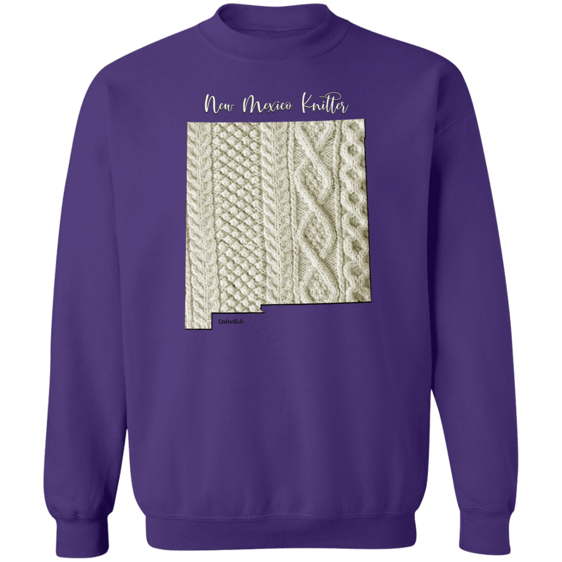 New Mexico Knitter Crewneck Pullover Sweatshirt