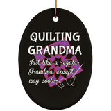 Quilting Grandma Ornaments
