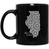 Illinois Crocheter Black Mugs
