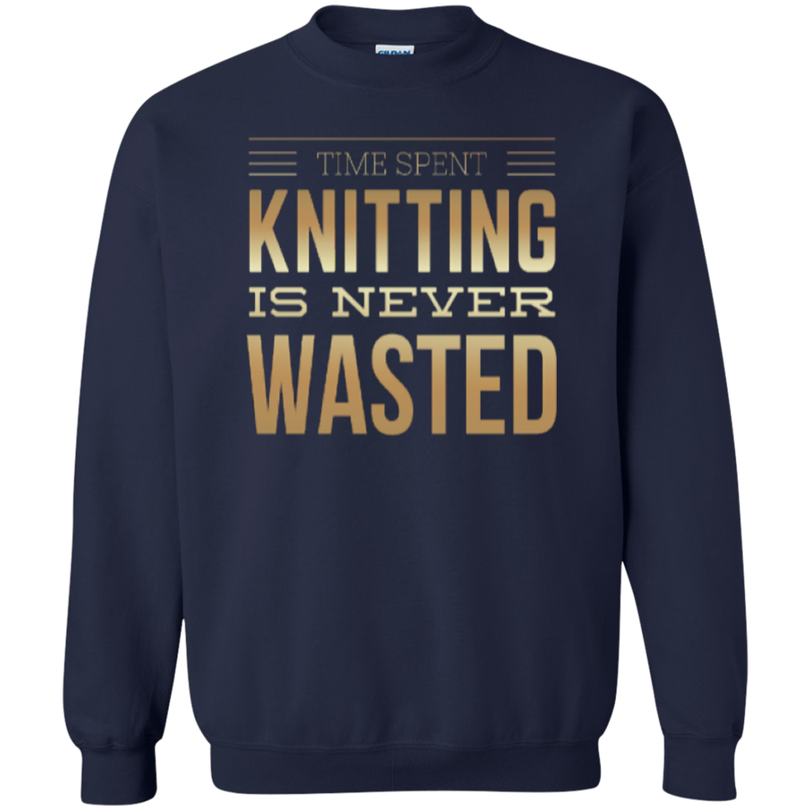 Time Spent Knitting Crewneck Sweatshirt - Crafter4Life - 4