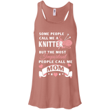 Knitter Mom Flowy Racerback Tank