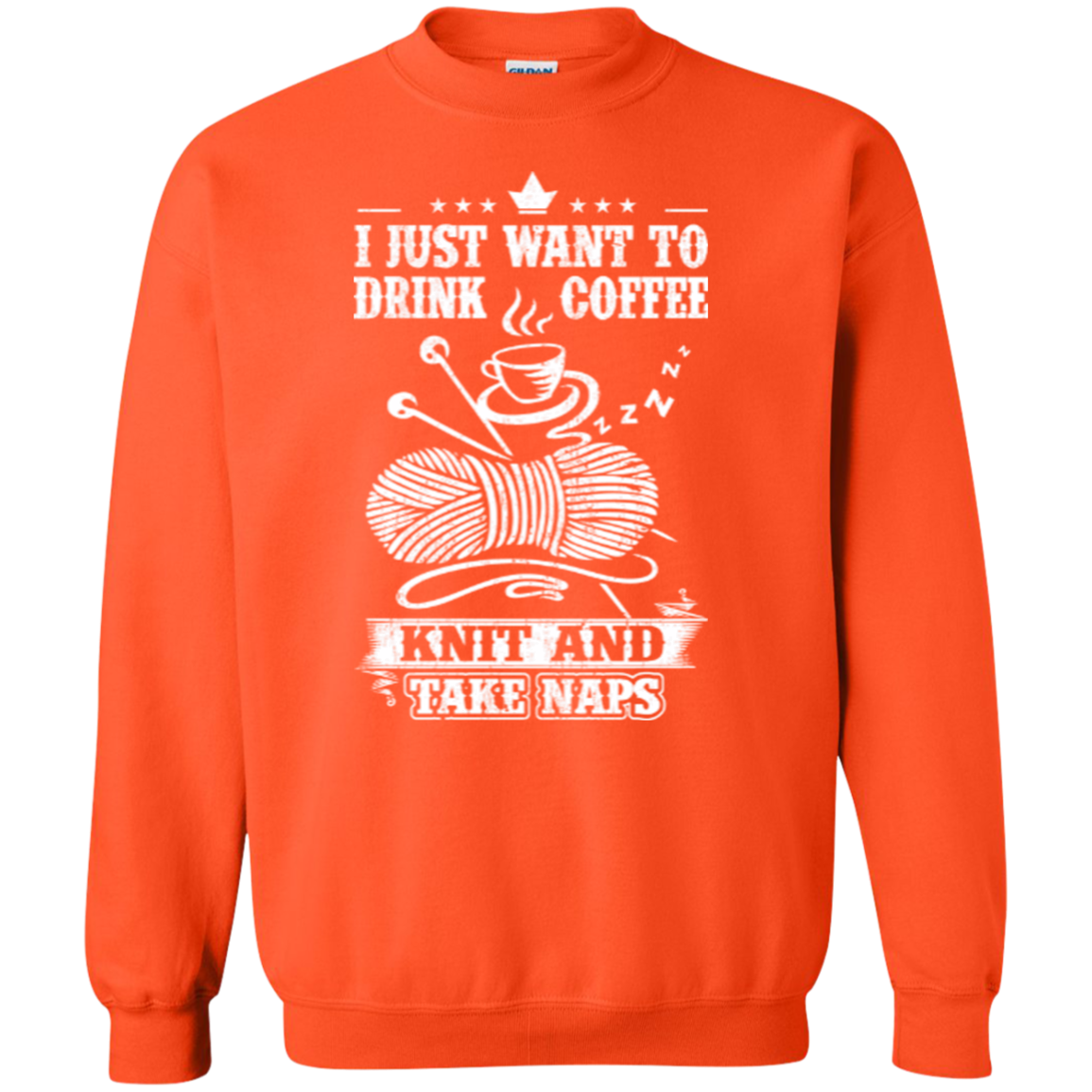 Coffee-Knit-Nap Crewneck Sweatshirt - Crafter4Life - 3