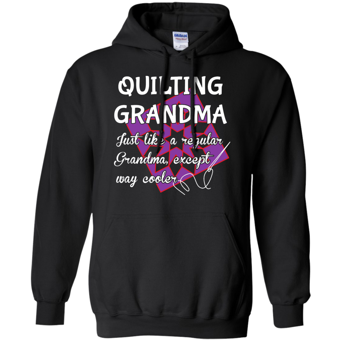 Quilting Grandma Pullover Hoodie