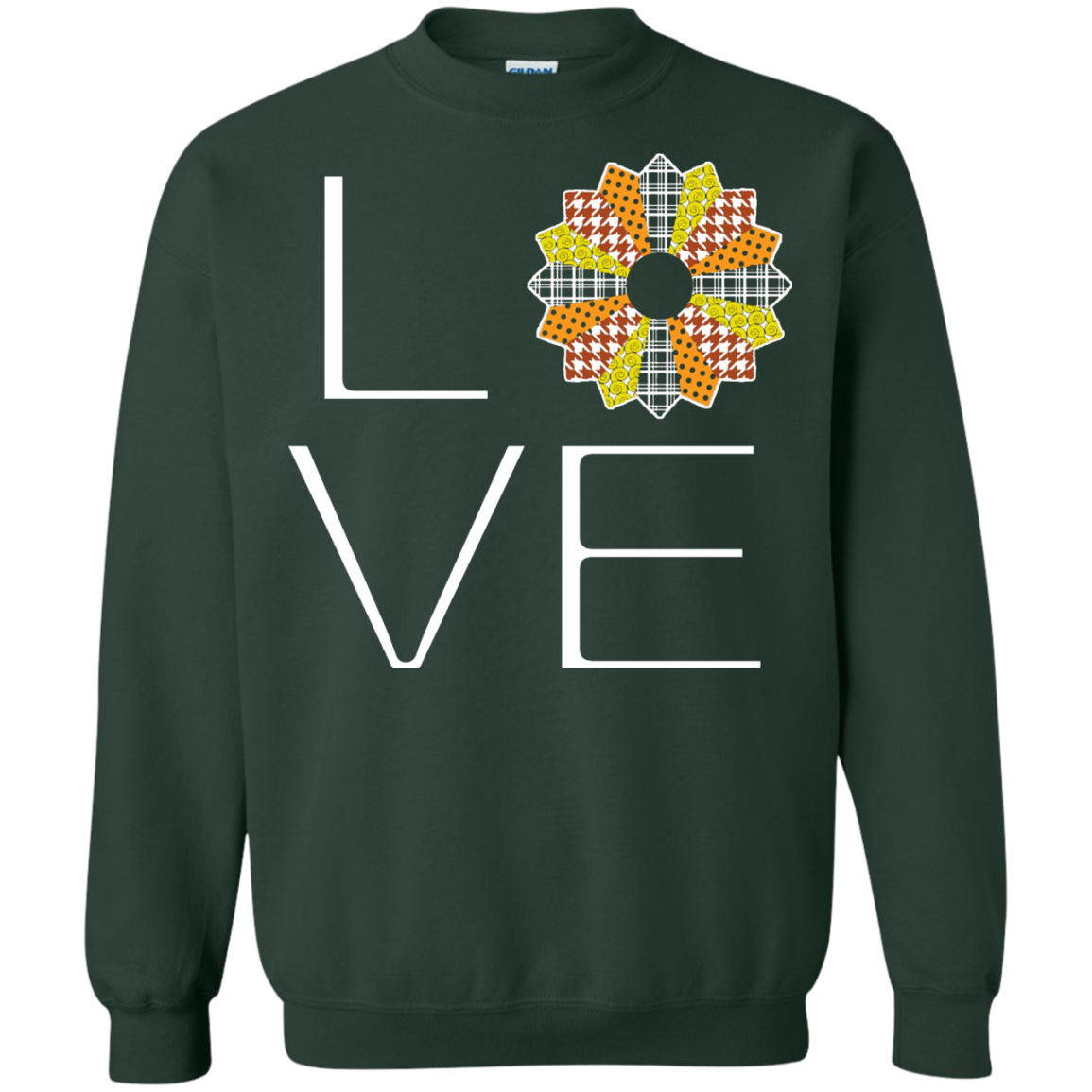 LOVE Quilting (Fall Colors) Crewneck Sweatshirts - Crafter4Life - 6