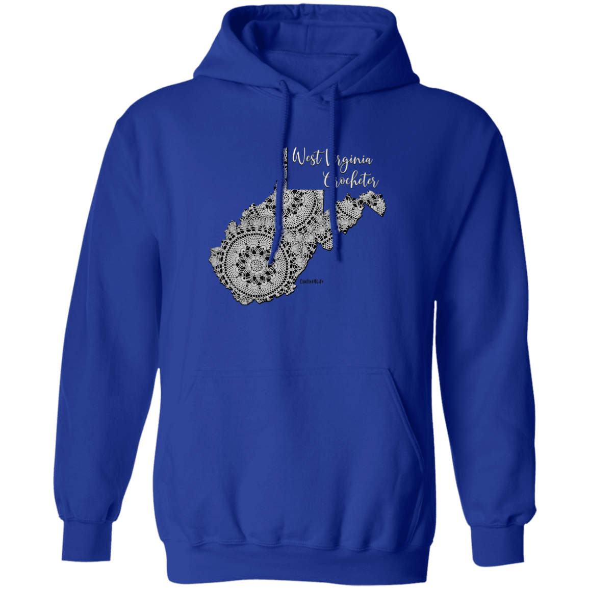 West Virginia Crocheter Pullover Hoodie