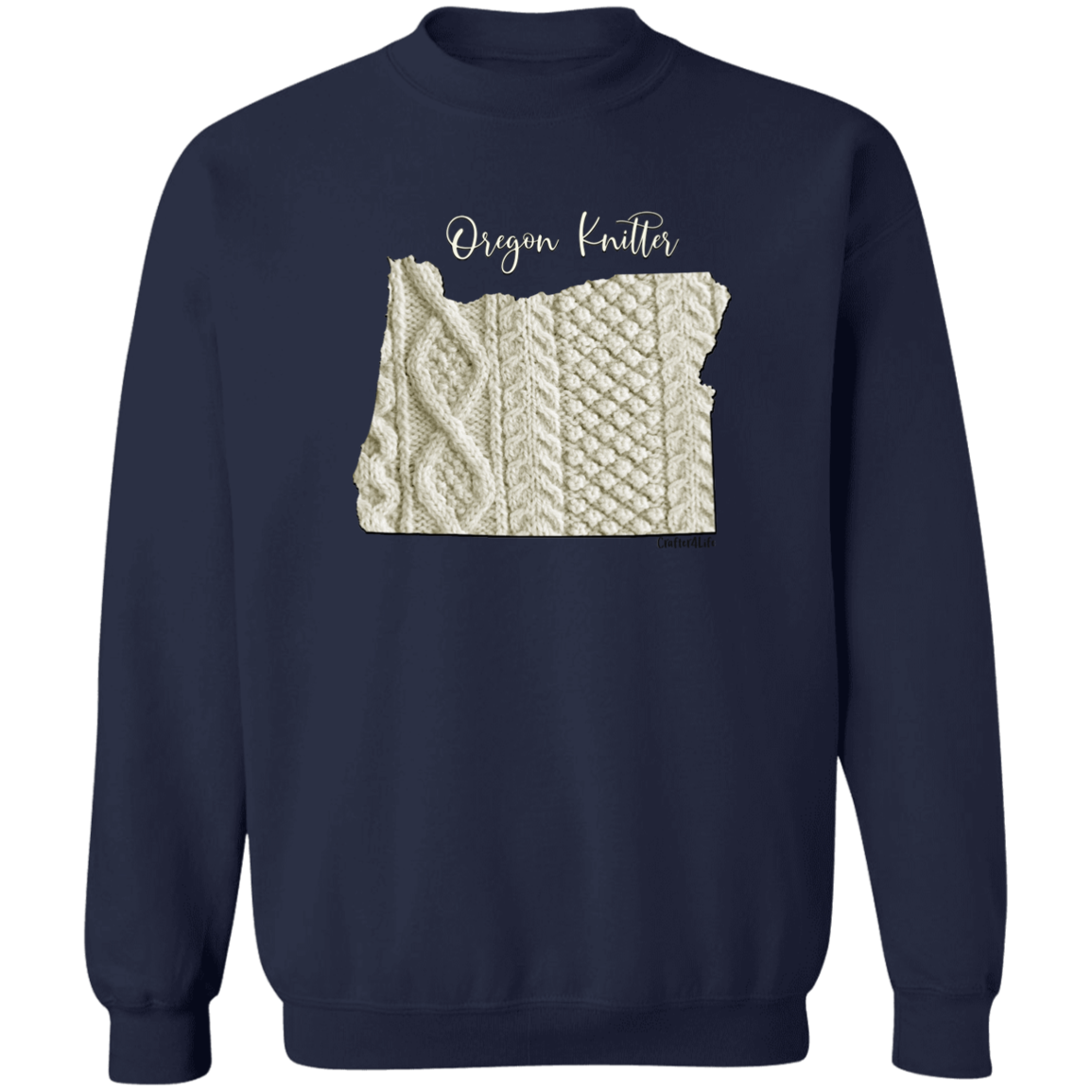 Oregon Knitter Crewneck Pullover Sweatshirt