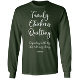 Family-Chickens-Quilting LS Ultra Cotton T-Shirt