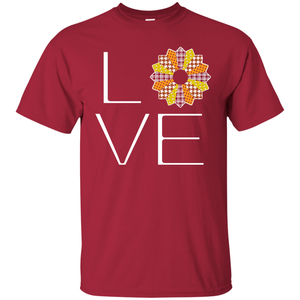 LOVE Quilting (Fall Colors) Custom Ultra Cotton T-Shirt - Crafter4Life - 4