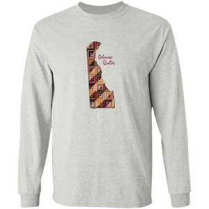 Delaware Quilter Long Sleeve T-Shirt, Gift for Quilting Friends and Family