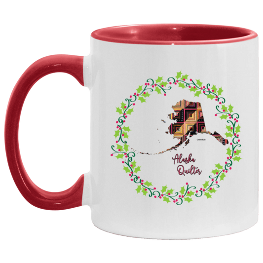 Alaska Quilter Christmas Accent Mug