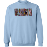 Washington Crochet Crewneck Pullover Sweatshirt