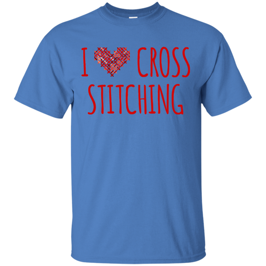 I Heart Cross Stitching Ultra Cotton T-Shirt