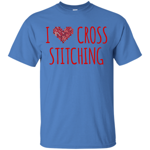 I Heart Cross Stitching Ultra Cotton T-Shirt