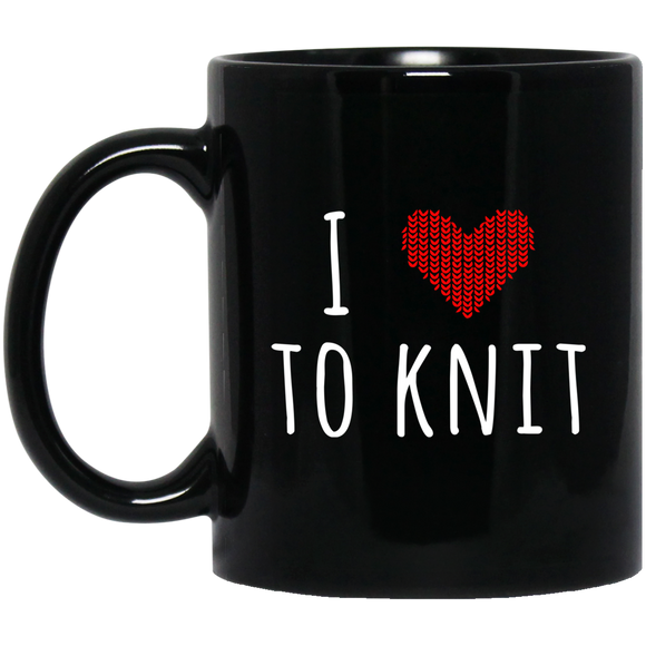 I Heart To Knit Mugs