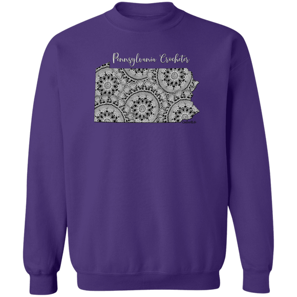 Pennsylvania Crocheter Crewneck Pullover Sweatshirt