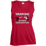 Weapons of Mass Construction Ladies Sleeveless Moisture Absorbing V-Neck