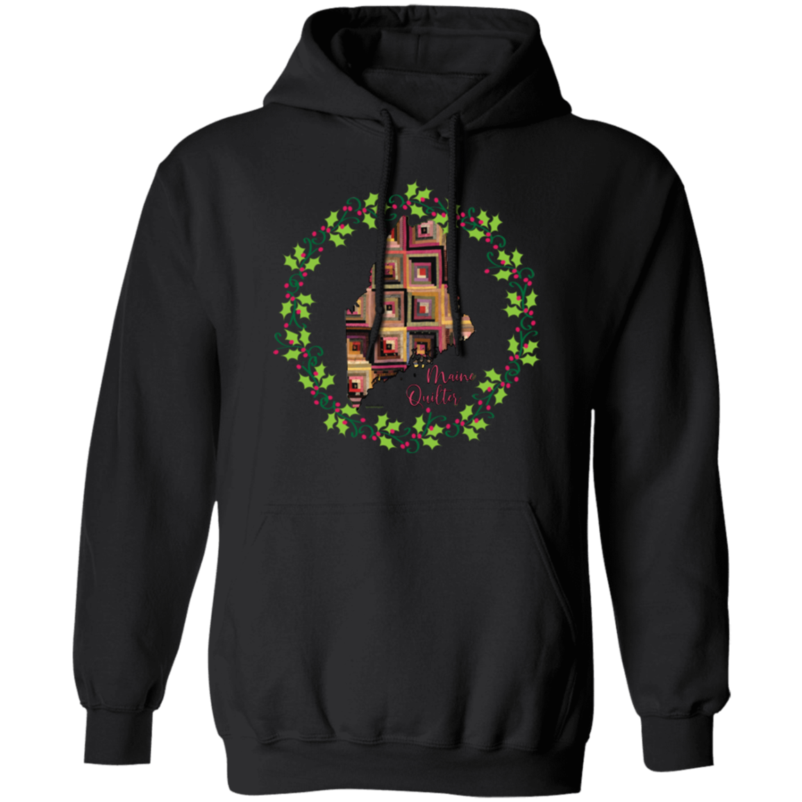 Maine Quilter Christmas Pullover Hoodie