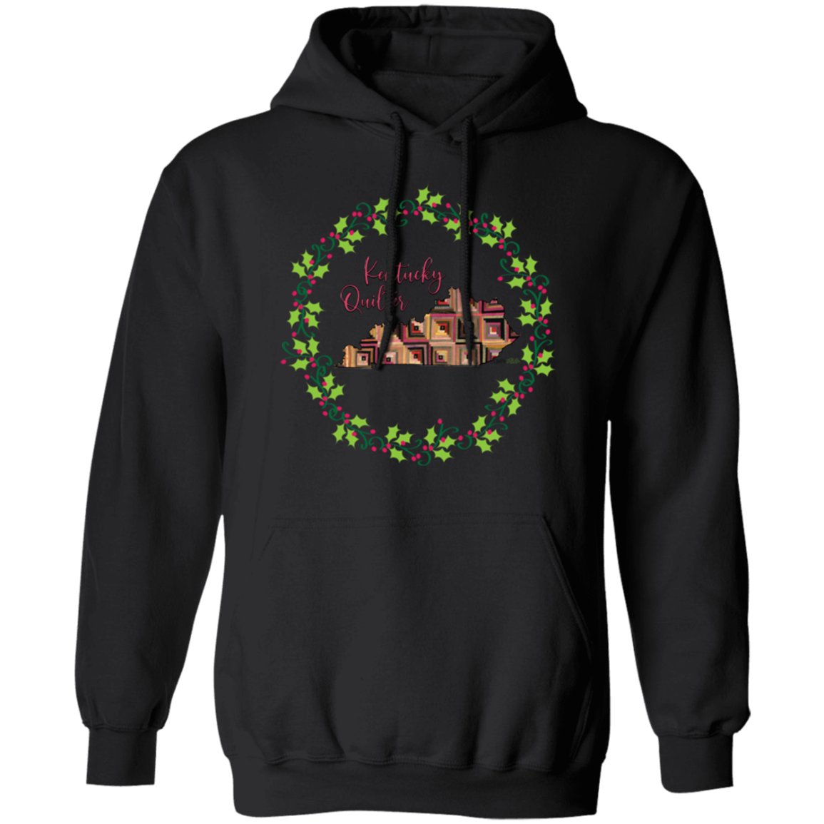 Kentucky Quilter Christmas Pullover Hoodie