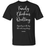 Family-Chickens-Quilting T-Shirt
