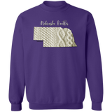 Nebraska Knitter Crewneck Pullover Sweatshirt